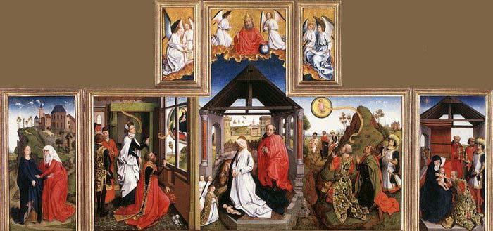 unknow artist Nativity Triptych